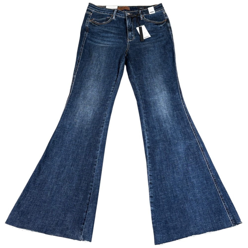 Judy Blue Flare Fit Jeans Womens 38x32.5‎ Blue Denim Medium Wash Streetwear